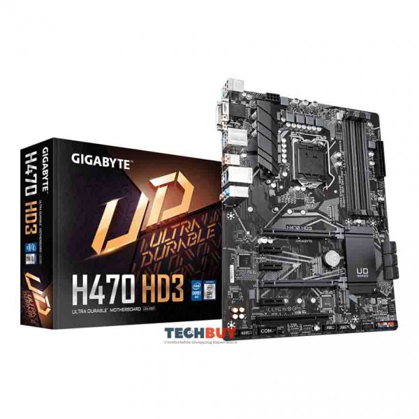 Mainboard Gigabyte H470 HD3 (Intel H470, Socket LGA1200, ATX, 4 khe Ram DDR4)