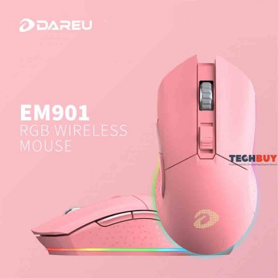 Chuột Gaming Màu hồng Dareu EM901 RGB LED