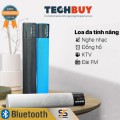 Loa BluetoothTrue Sound LED 668 kèm đồng hồ, FM, nghe nhạc thẻ nhớ, USB